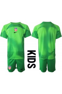 Verenigde Staten Doelman Babytruitje Uit tenue Kind WK 2022 Korte Mouw (+ Korte broeken)